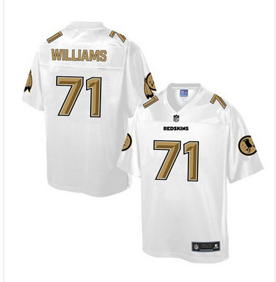 Nike Redskins #71 Trent Williams White Men's NFL Pro Line Fashion Game Jersey