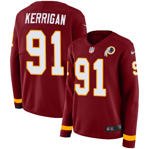 Nike Redskins #91 Ryan Kerrigan Burgundy Red Team Color Women's Nike Redskins #91 Ryan Kerrigan Burgundy Red Team Color Women's