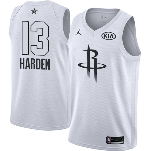 Nike Rockets #13 James Harden White NBA Jordan Swingman 2018 All-Star Game Jersey Nike Rockets #13 James Harden White NBA Jordan Swingman 2018 All-Star Game Jersey