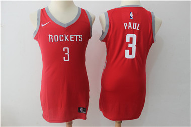 Nike Rockets #3 Chris Paul Red Women Swingman Jersey