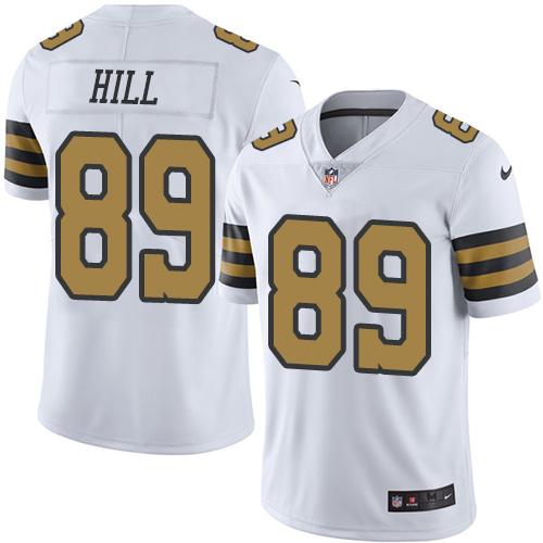 Nike Saints #89 Josh Hill White Men's Stitched NFL Limited Rush Jersey Nike Saints #89 Josh Hill White Men's Stitched NFL Limited Rush Jersey