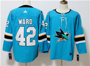 Nike Sharks #42 Joel Ward Teal Adidas Jersey