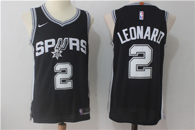 Nike Spurs #2 Kawhi Leonard Black Stitched NBA Jersey