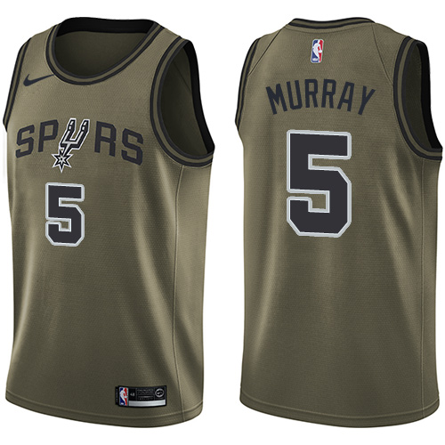 Nike Spurs #5 Dejounte Murray Green Salute to Service NBA Swingman Jersey Nike Spurs #5 Dejounte Murray Green Salute to Service NBA Swingman Jersey
