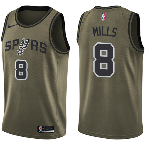 Nike Spurs #8 Patty Mills Green Salute to Service NBA Swingman Jersey Nike Spurs #8 Patty Mills Green Salute to Service NBA Swingman Jersey