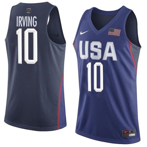 Nike Team USA #10 Kyrie Irving Navy Blue 2016 Dream Team Game NBA Jersey Nike Team USA #10 Kyrie Irving Navy Blue 2016 Dream Team Game NBA Jersey