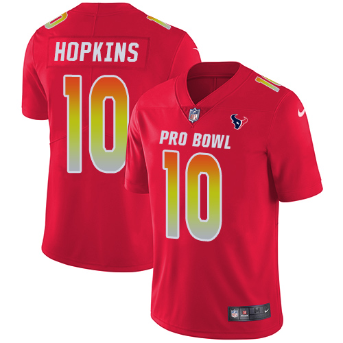 Nike Texans #10 DeAndre Hopkins Red Youth Stitched NFL Limited AFC 2018 Pro Bowl Jersey Nike Texans #10 DeAndre Hopkins Red Youth Stitched NFL Limited AFC 2018 Pro Bowl Jersey