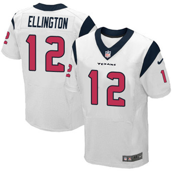 Nike Texans #12 Bruce Ellington White Men's Stitched NFL Elite Jersey