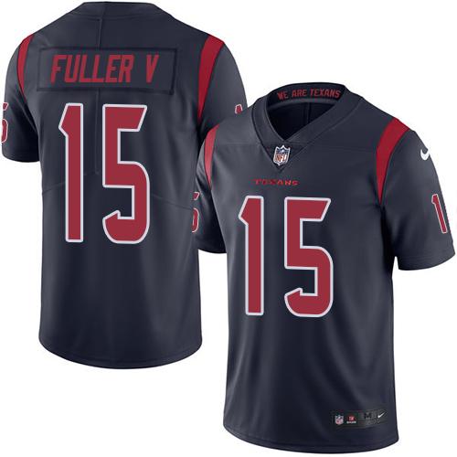 Nike Texans #15 Will Fuller V Navy Blue Youth Stitched NFL Limited Rush Jersey Nike Texans #15 Will Fuller V Navy Blue Youth Stitched NFL Limited Rush Jersey