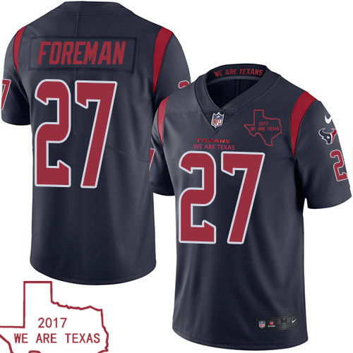 Nike Texans  Navy Blue Men's Stitched NFL Limited Rush Jersey