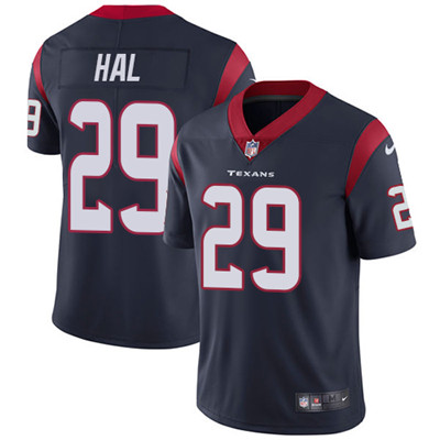 Nike Texans #29 Andre Hal Navy Blue Team Color Youth Stitched NFL Vapor Untouchable Limited Jersey