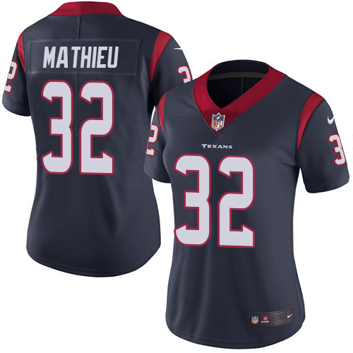 Nike Texans #32 Tyrann Mathieu Navy Blue Team Color Women's Stitched NFL Vapor Untouchable Limited Jersey Nike Texans #32 Tyrann Mathieu Navy Blue Team Color Women's Stitched NFL Vapor Untouchable Limited Jersey