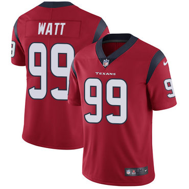 Nike Texans #99 J.J. Watt Red Alternate Men's Stitched NFL Vapor Untouchable Limited Jersey Nike Texans #99 J.J. Watt Red Alternate Men's Stitched NFL Vapor Untouchable Limited Jersey