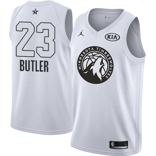 Nike Timberwolves #23 Jimmy Butler White Youth NBA Jordan Swingman 2018 All-Star Game Jersey