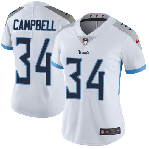 Nike Titans #34 Earl Campbell White Women's Stitched NFL Vapor Untouchable Limited Jersey Nike Titans #34 Earl Campbell White Women's Stitched NFL Vapor Untouchable Limited Jersey