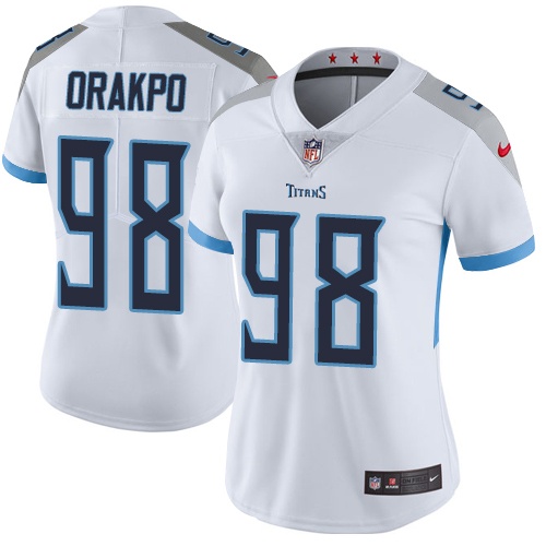 Nike Titans #98 Brian Orakpo White Women's Stitched NFL Vapor Untouchable Limited Jersey Nike Titans #98 Brian Orakpo White Women's Stitched NFL Vapor Untouchable Limited Jersey