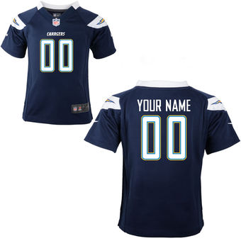 Nike Toddler San Diego Chargers Customized Team Color Game Jersey