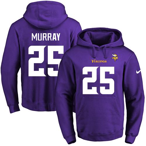 Nike Vikings #25 Latavius Murray Purple Name & Number Pullover NFL Hoodie Nike Vikings #25 Latavius Murray Purple Name & Number Pullover NFL Hoodie