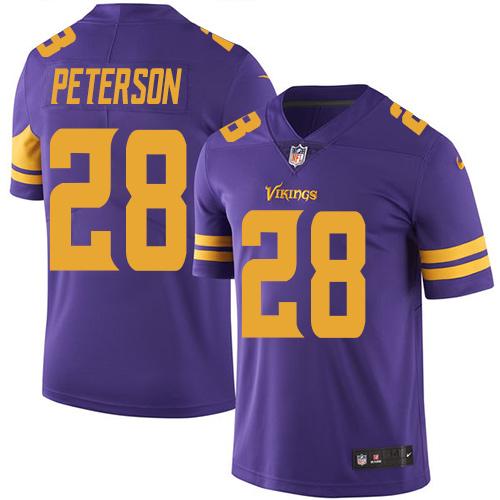Nike Vikings #28 Adrian Peterson Purple Youth Stitched NFL Limited Rush Jersey Nike Vikings #28 Adrian Peterson Purple Youth Stitched NFL Limited Rush Jersey