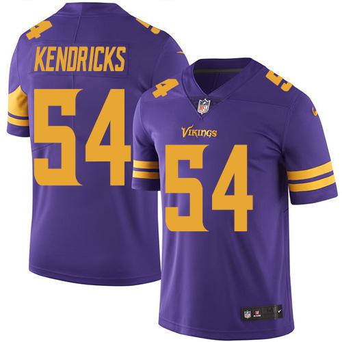 Nike Vikings #54 Eric Kendricks Purple Youth Stitched NFL Limited Rush Jersey Nike Vikings #54 Eric Kendricks Purple Youth Stitched NFL Limited Rush Jersey