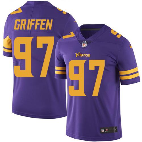Nike Vikings #97 Everson Griffen Purple Youth Stitched NFL Limited Rush Jersey Nike Vikings #97 Everson Griffen Purple Youth Stitched NFL Limited Rush Jersey
