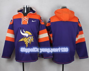 Nike Vikings Blank Purple Player Pullover NFL Hoodie
