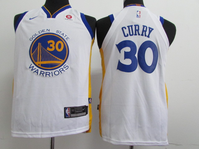 Nike Warriors #30 Stephen Curry White Stitched Youth NBA Jersey Nike Warriors #30 Stephen Curry White Stitched Youth NBA Jersey