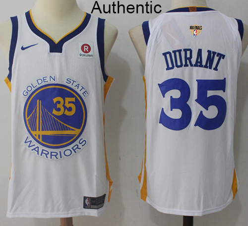 Nike Warriors #35 Kevin Durant White The Finals Patch NBA Authentic Association Edition Jersey Nike Warriors #35 Kevin Durant White The Finals Patch NBA Authentic Association Edition Jersey
