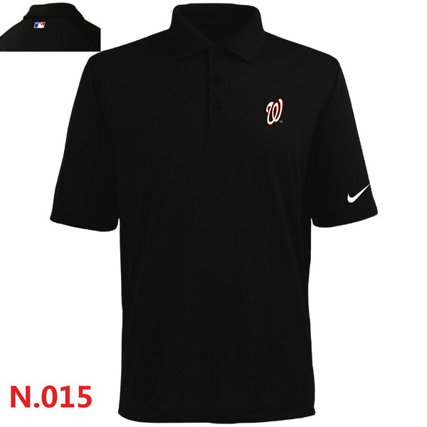 Nike Washington Nationals Men's Black Polo Shirt Nike Washington Nationals Men's Black Polo Shirt