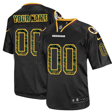 Nike Washington Redskins Customized Elite Camo Black Jerseys