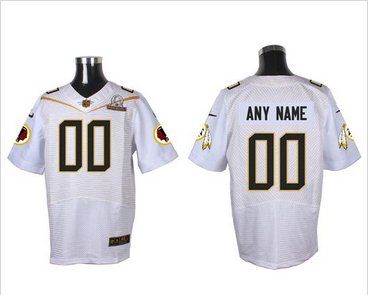Nike Washington Redskins Customized White 2016 Pro Bowl Men's Stitched NFL Elite Jersey