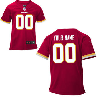 Nike Washington Redskins Infant Customized Game Team Color Jersey
