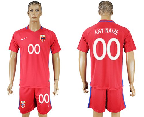 Norway Personalized Home Soccer Country Jersey Norway Personalized Home Soccer Country Jersey