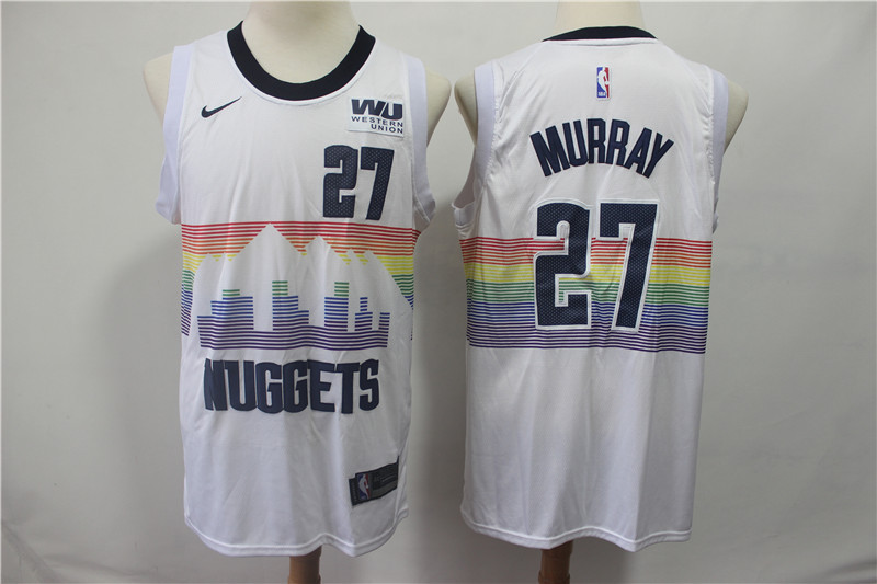 Nuggets 27 Jamal Murray White 2018-19 City Edition Nike Swingman Jersey Nuggets 27 Jamal Murray White 2018-19 City Edition Nike Swingman Jersey