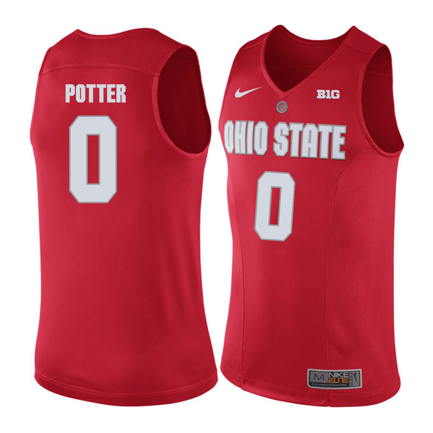 Ohio State Buckeyes #0 Micah Potter Red College Basketball Jersey Ohio State Buckeyes #0 Micah Potter Red College Basketball Jersey