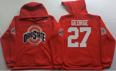 Ohio State Buckeyes 27 Eddie George Red Men's Pullover Hoodie Ohio State Buckeyes 27 Eddie George Red Men's Pullover Hoodie