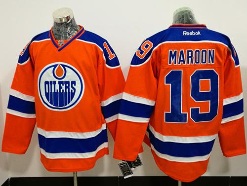 Oilers #19 Patrick Maroon Orange Alternate Stitched NHL Jersey Oilers #19 Patrick Maroon Orange Alternate Stitched NHL Jersey