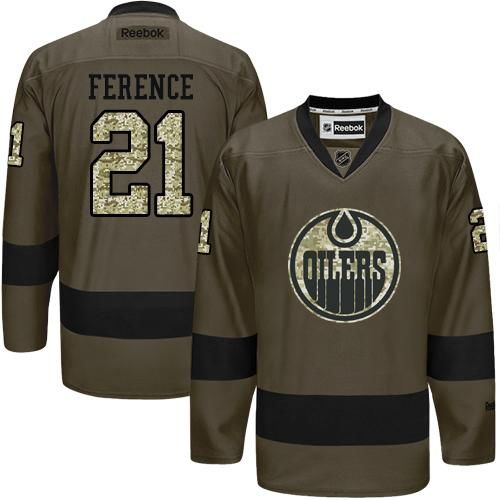 Oilers #21 Andrew Ference Green Salute to Service Stitched NHL Jersey Oilers #21 Andrew Ference Green Salute to Service Stitched NHL Jersey
