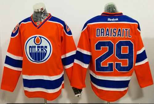 Oilers #29 Leon Draisaitl Orange Alternate Stitched NHL Jersey Oilers #29 Leon Draisaitl Orange Alternate Stitched NHL Jersey