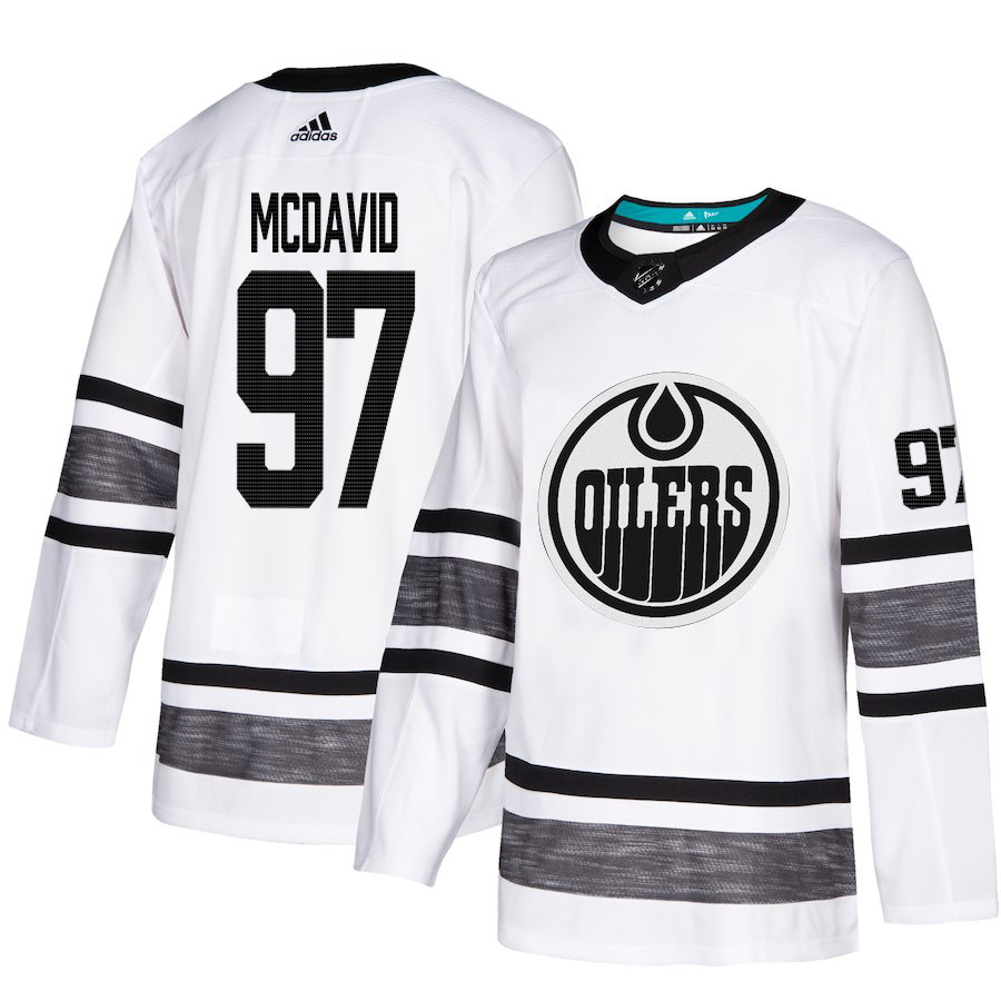 Oilers #97 Connor McDavid White Authentic 2019 All-Star Stitched Hockey Jersey Oilers #97 Connor McDavid White Authentic 2019 All-Star Stitched Hockey Jersey