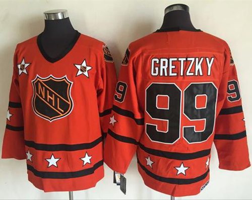 Oilers #99 Wayne Gretzky Orange All Star CCM Throwback Stitched NHL Jersey Oilers #99 Wayne Gretzky Orange All Star CCM Throwback Stitched NHL Jersey