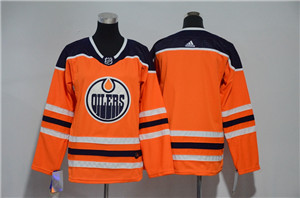 Oilers Blank Orange Youth Adidas Jersey