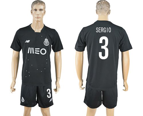 Oporto #3 Sergio Away Soccer Club Jersey Oporto #3 Sergio Away Soccer Club Jersey
