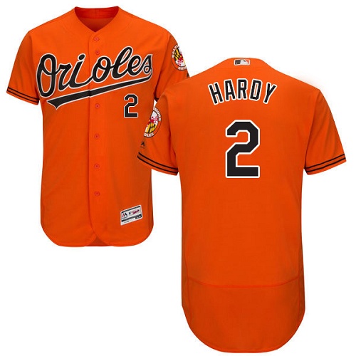 Orioles #2 J.J. Hardy Orange Flexbase Authentic Collection Stitched MLB Jersey Orioles #2 J.J. Hardy Orange Flexbase Authentic Collection Stitched MLB Jersey