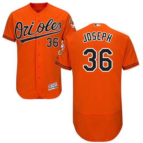 Orioles #36 Caleb Joseph Orange Flexbase Authentic Collection Stitched Baseball Jersey