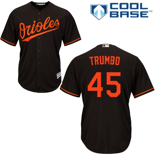 Orioles #45 Mark Trumbo Black Cool Base Stitched Youth MLB Jersey Orioles #45 Mark Trumbo Black Cool Base Stitched Youth MLB Jersey