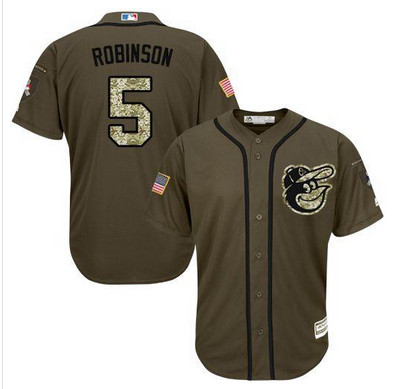 Orioles #5 Brooks Robinson Green Salute to Service Stitched MLB Jersey Orioles #5 Brooks Robinson Green Salute to Service Stitched MLB Jersey