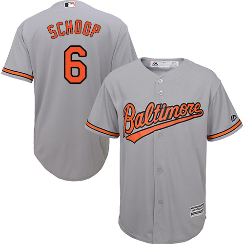 Orioles #6 Jonathan Schoop Grey Cool Base Stitched Youth MLB Jersey Orioles #6 Jonathan Schoop Grey Cool Base Stitched Youth MLB Jersey
