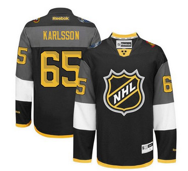 Ottawa Senators #65 Erik Karlsson Black 2016 All Star Stitched NHL Jersey