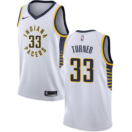 Pacers #33 Myles Turner White Women's Basketball Swingman Association Edition Jersey